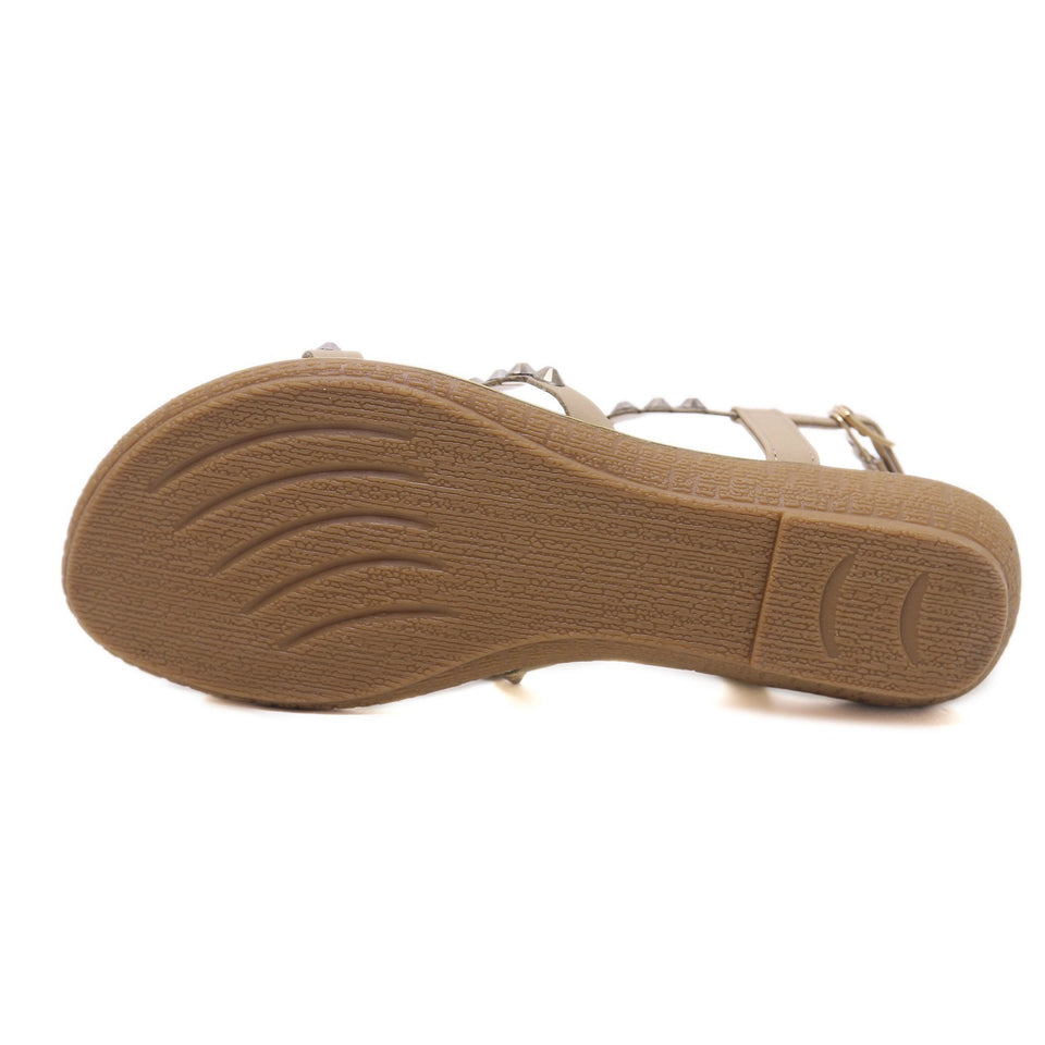 Crisscross Sparkling Gem Flat Fashionable Sandals in Two Colors-Diivas