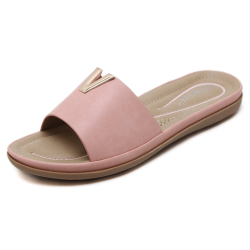Sophisticated Open Toe Slip-on with Breathable Insole & Synthetic Leather lining and Strap Sandals-Diivas
